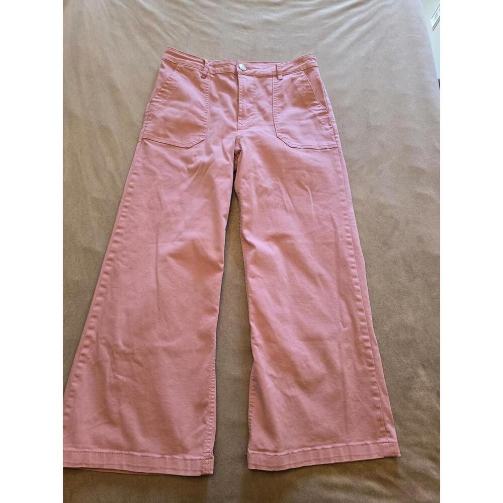 Kut Women’s “Meg” High-Rise Wide Leg Mauve Denim Pant (10) - Picture 4 of 5